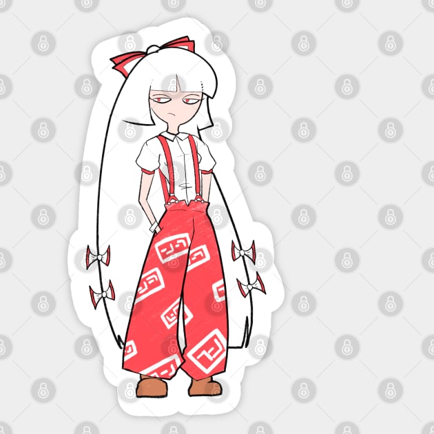 Fujiwara no Mokou Sticker by Dentfree